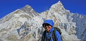 Manasseh is all smiles on top of Kala Pattar (18,200 feet) near Everest Base Camp in Nepal.